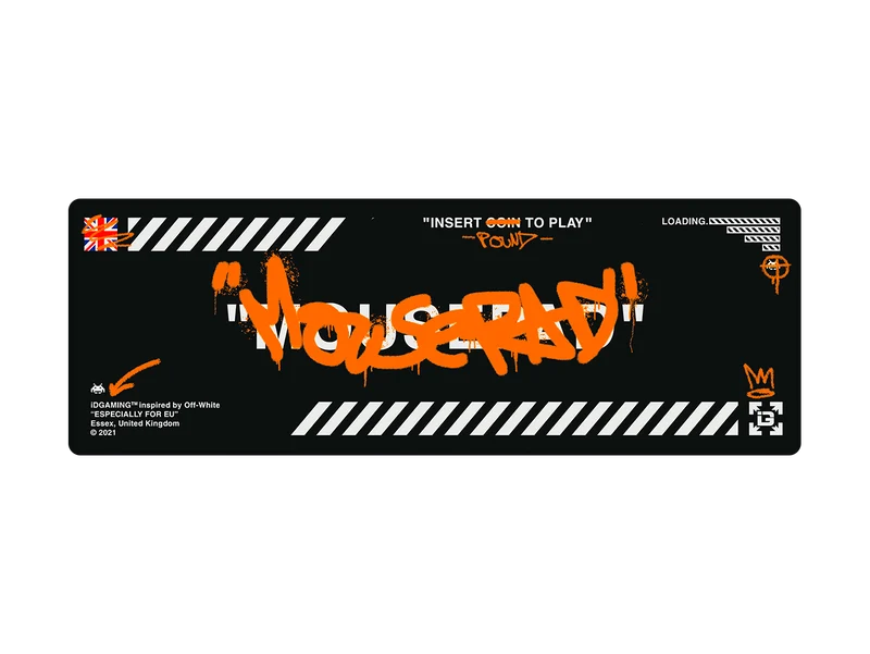 Graffiti-Mauspad Schwarz