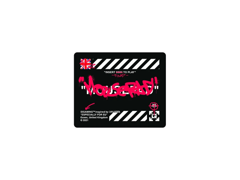 Graffiti-Mauspad Schwarz