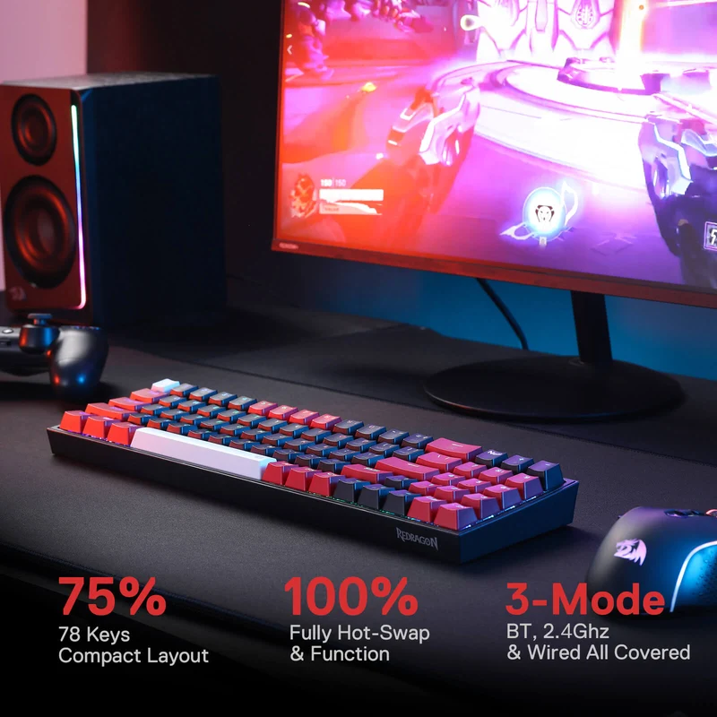 (Open-box) POLLUX K628 PRO 75% Wireless Gaming Keyboard