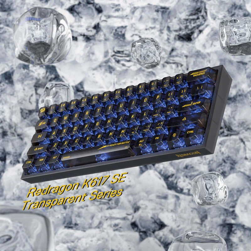 (Open-box) FIZZ K617 SE Full-Transparent Mechanical Keyboard
