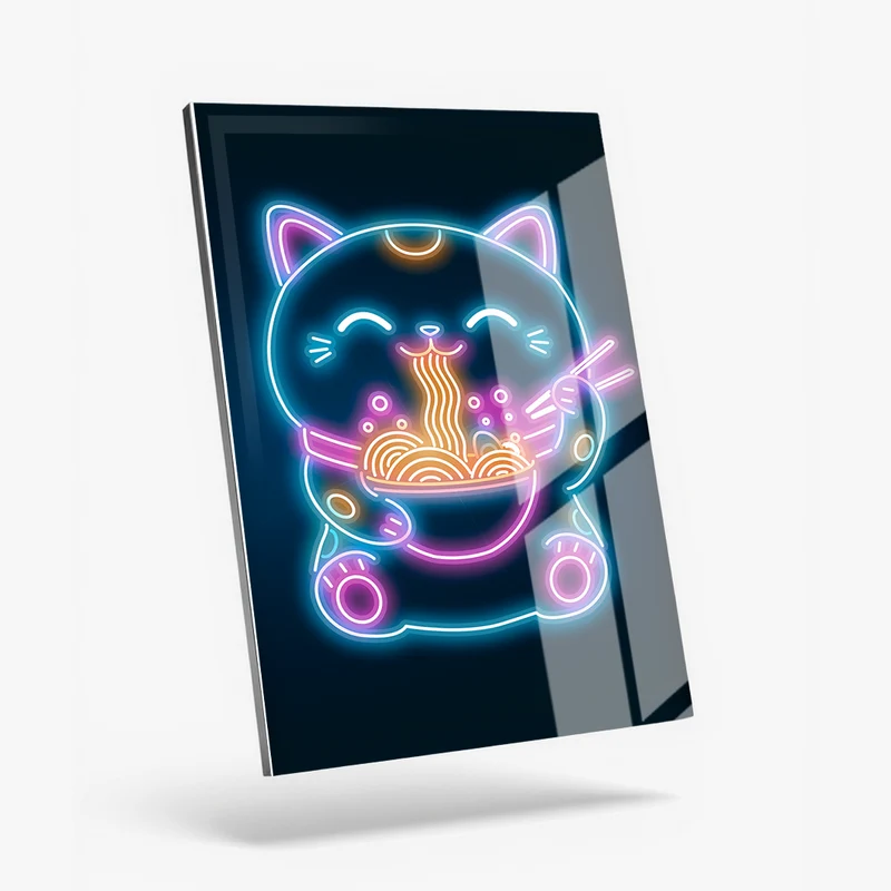 Neon Retro Neko Ramen