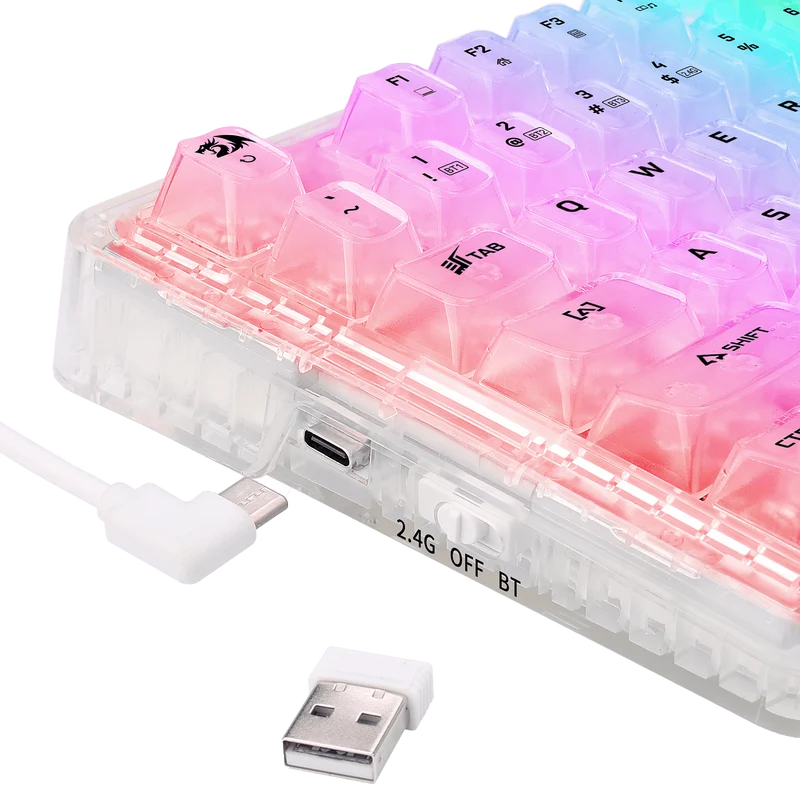 ELF PRO K649 Wireless Transparent Keyboard