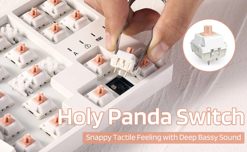 Redragon x LTC Panda Switches for Mechanical Keyboard DIY (30 Pcs)