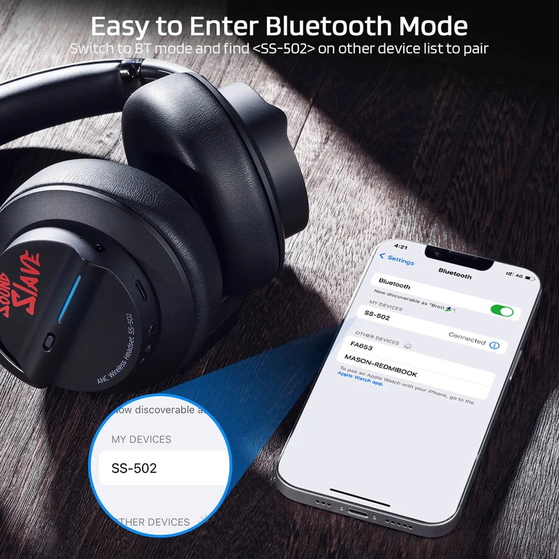 Redragon x LTC 2.4GHz/BT Wireless Headphones with Mic