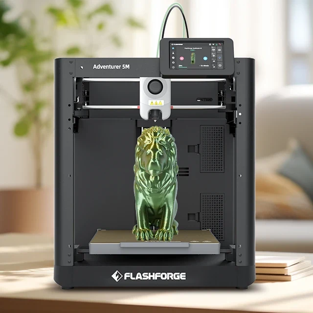 Adventurer 5M Digital AI Auto Leveling 3D Printer Home 20000mm/s Aluminum Hot Bed New Condition 1 Year Warranty for Prototyping