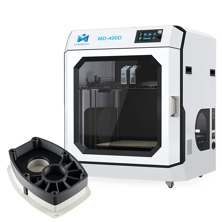 MD-400D Professional Core XY 3D Printer Auto-Levelling Dual Nozzles High-Speed 1-Year Warranty Prototyping Rapid Prototyping Two