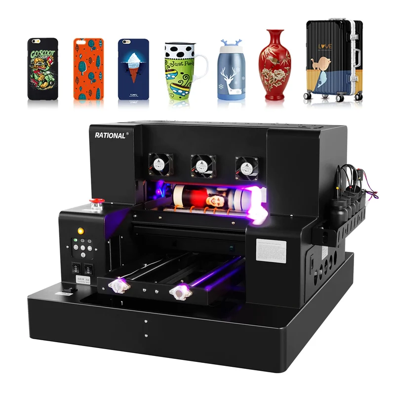 A3 A4 UV Printer Machine Automatic UV DTF Printer Film Printing Machine Glass Bottle Mug Phone Case UV Sticker Printer