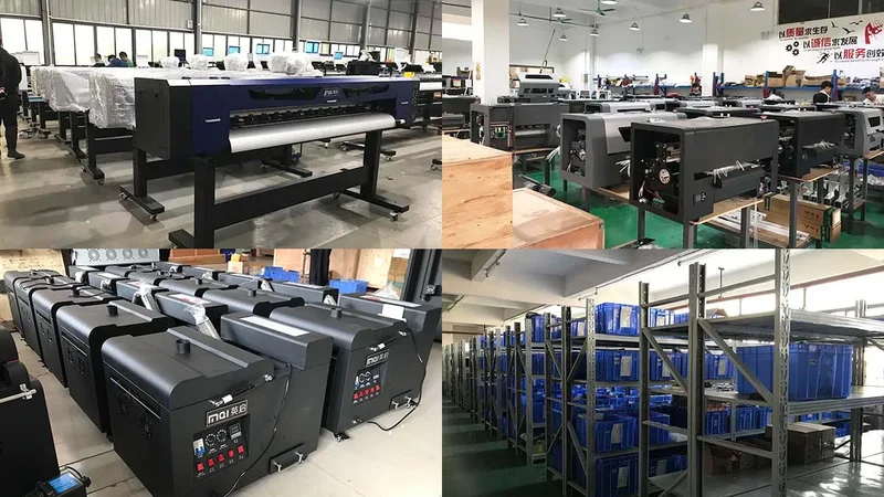 INQI 60CM Touch Screen Powder Shaker Machine Roll-to-Roll Printer with New Condition 1 Year Warranty for DTF Inks Pigment Ink