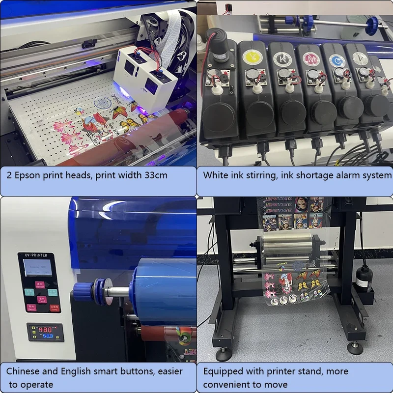 Dtf Uv Printer Laminator All in One Desktop Size