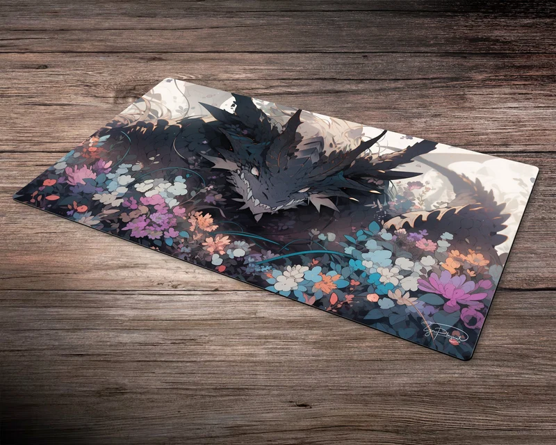 Floral Guardian - MTG Spielmatte - 24 x 14 inches - MTG Geschenke - MTG Zubehör - Magie Tischmatte