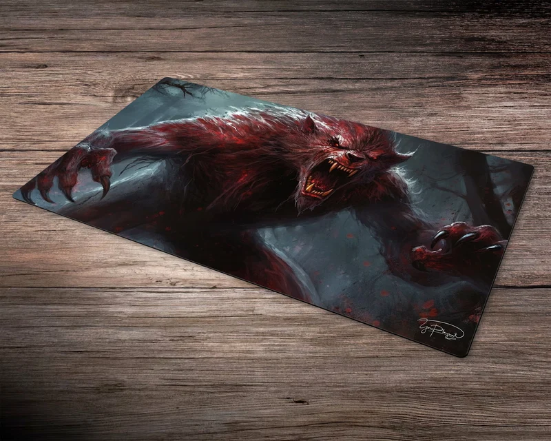 Bloodstained Transformation - MTG Spielmatte - 24 x 14 inches - MTG Geschenke - MTG Zubehör - Magie Tischmatte