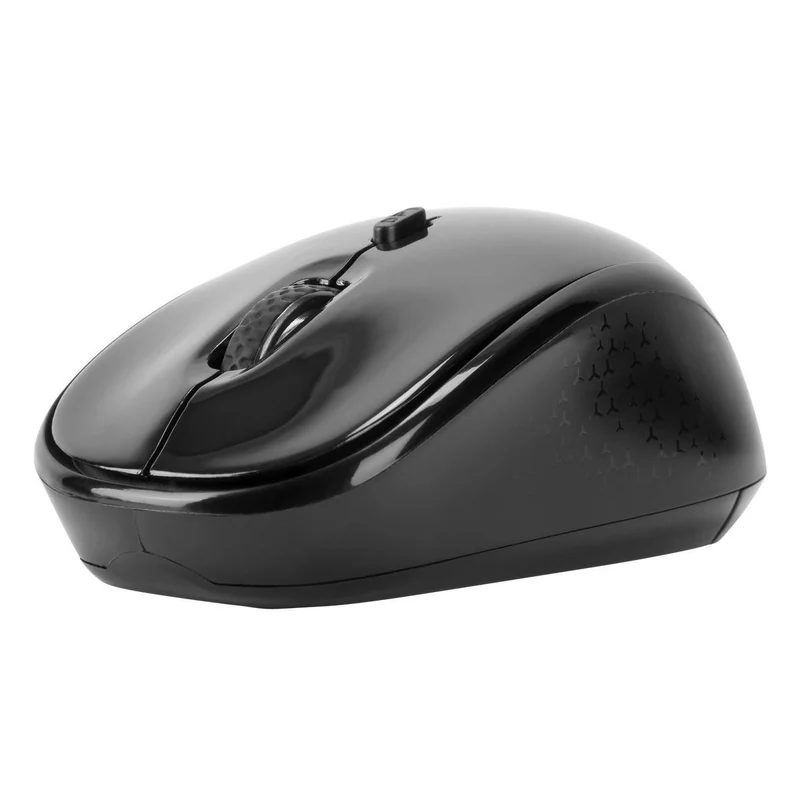 Wireless USB Laptop Blue Trace Mouse - Schwarz