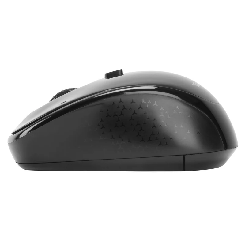 Wireless USB Laptop Blue Trace Mouse - Schwarz