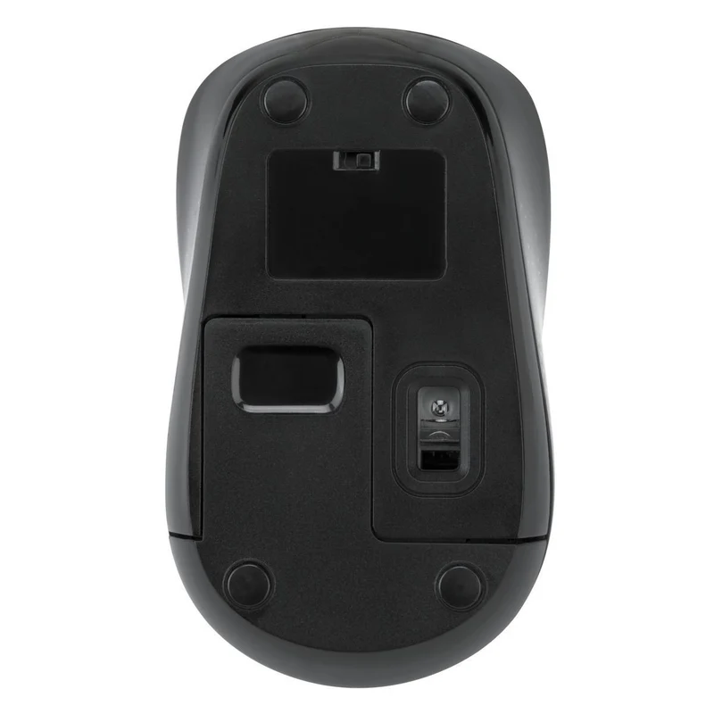 Wireless USB Laptop Blue Trace Mouse - Schwarz