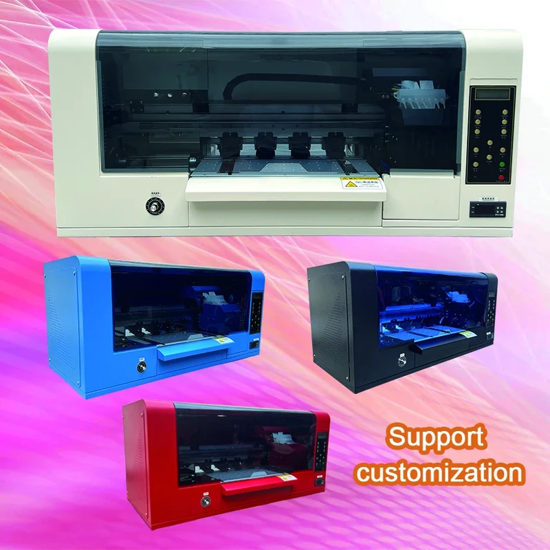 Zunsunjet Dtf Printer 30 Cm Single Xp600 Dtf 2Head Dtf T-Shirt Printing Machine Printer Bundle With Film and Ink