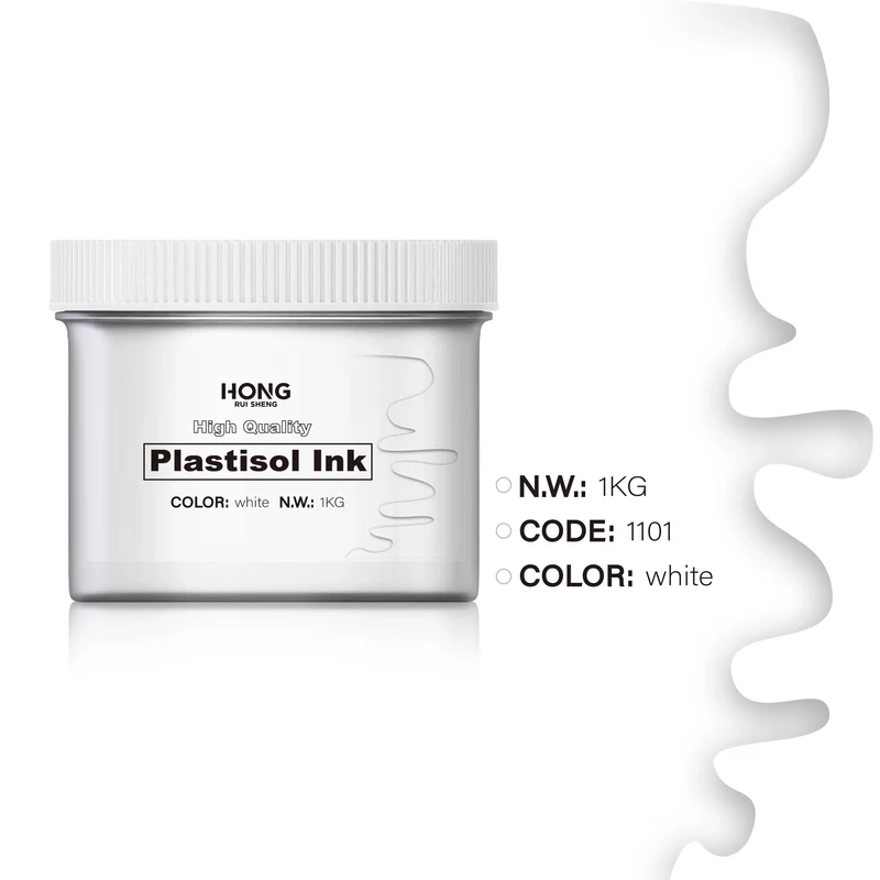 SOLLYD White Screen Printing Plastisol Ink - Super Strong Coverage, Conceals Blemishes Without Leaving Any Marks