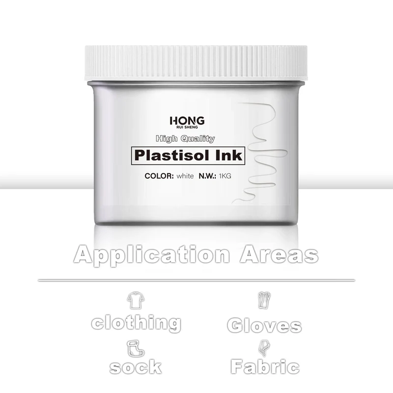 SOLLYD White Screen Printing Plastisol Ink - Super Strong Coverage, Conceals Blemishes Without Leaving Any Marks