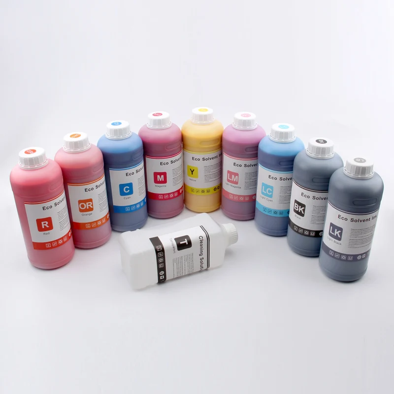 2-Year Eco-Solvent for Ink for Epson for EcoTank Printers (3750 2803 4800 ET-15000 ET8550) Digital Printing Certified with MSDS