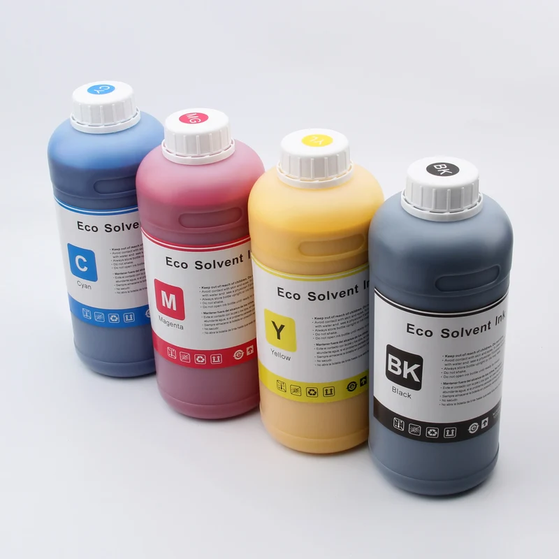 2-Year Eco-Solvent for Ink for Epson for EcoTank Printers (3750 2803 4800 ET-15000 ET8550) Digital Printing Certified with MSDS