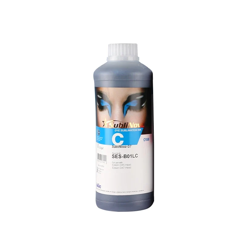 1 Bottle 4 Color 1000ml Hot Sale New Model SES G7 Korea Inktec Sublinova Sublimation Dye Ink