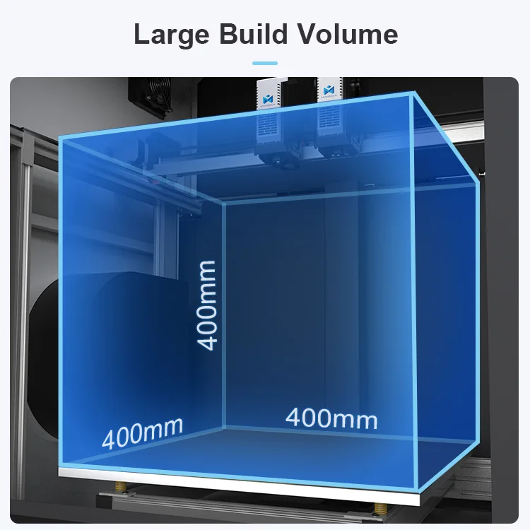 MD-400D IDEX Stock Free Leveling 3d Printer Dual Extruder Fdm 3d Printer Machine