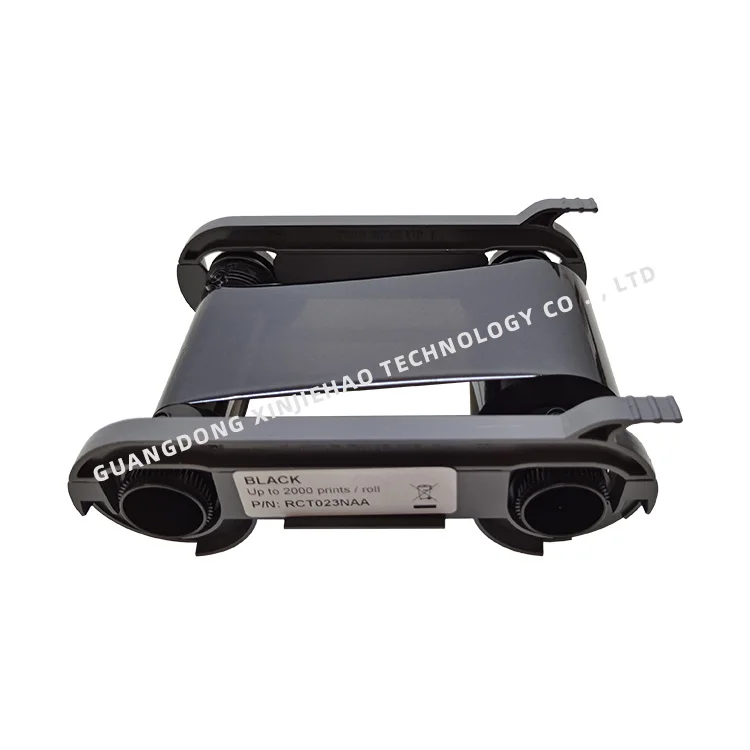 Original RCT023NAA Black Monochrome Ribbon for Primacy Zenius Elypso Edikio FLEX Duplex ID Card Printer