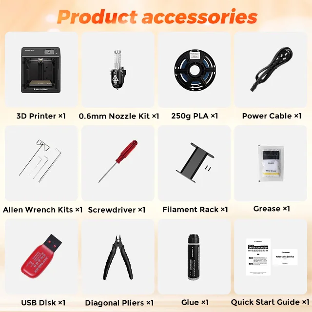 Flashforge Adventurer 5M Pro New 600mm/s Fast Speed Automatic Industrial 3D Printer High Accuracy USB Aluminum PLA 1 Year