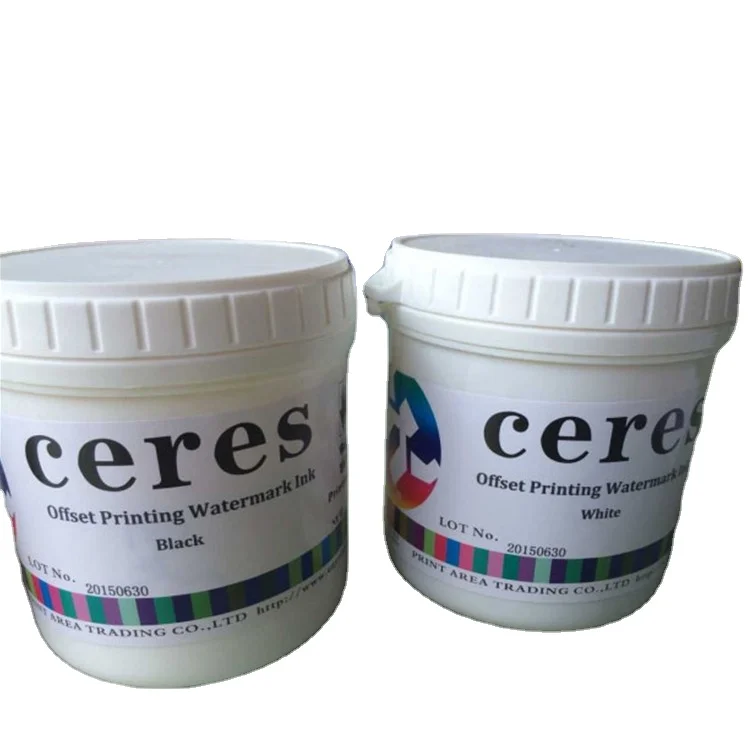 Print Area Offset Printing Watermark Security Ink,Black Watermark Ink,1kg/can
