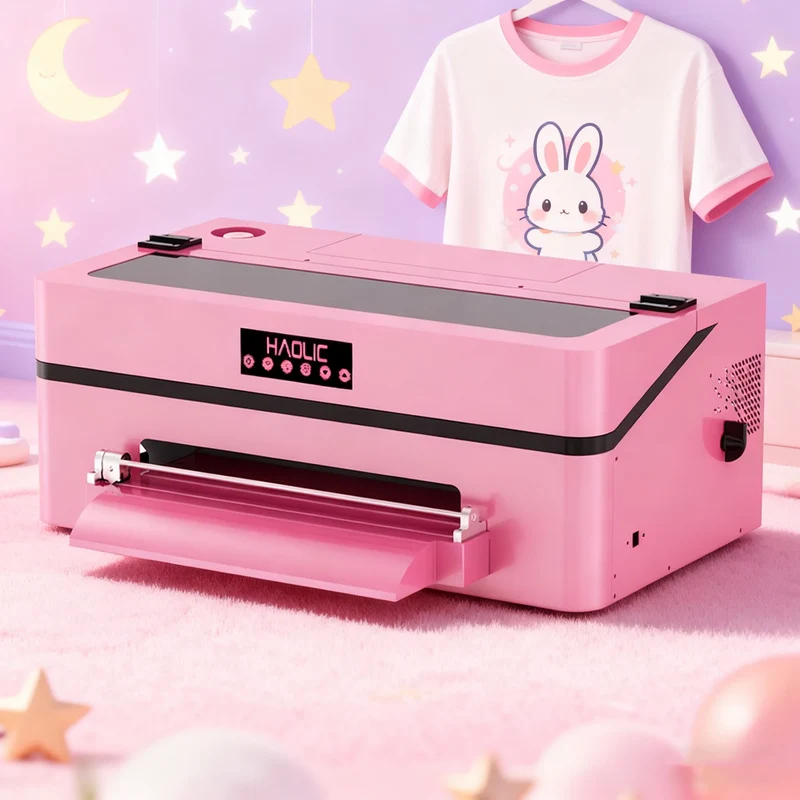 High-Precision Haolic DTF Printer XP600 13" Heat Transfer Printing for Shirts & More