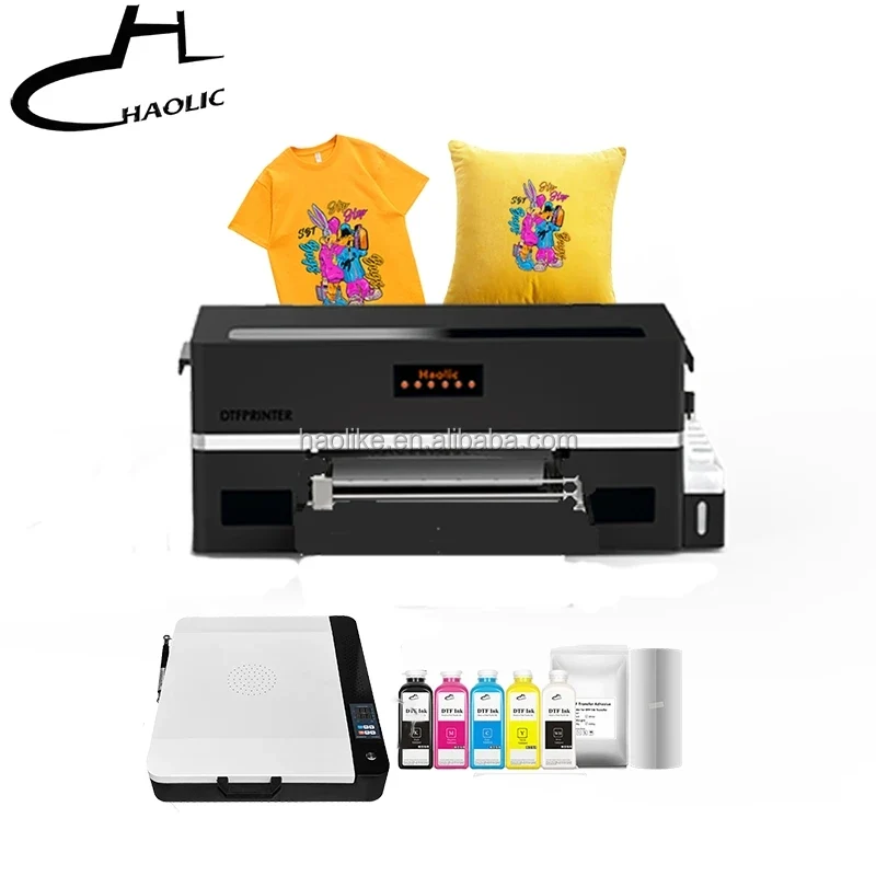 Black Friday XP1 Pro Full Automatic DTF Printer With XP600 Printhead and Auto Clean System for Custom Apparel Printing