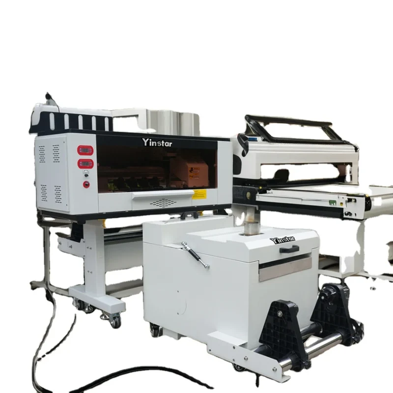 Yinstar A3 30cm DTF Printer 2 Heads I3200A1 DTF 12 Inch Powder Shaker Machine Home Use Automatic