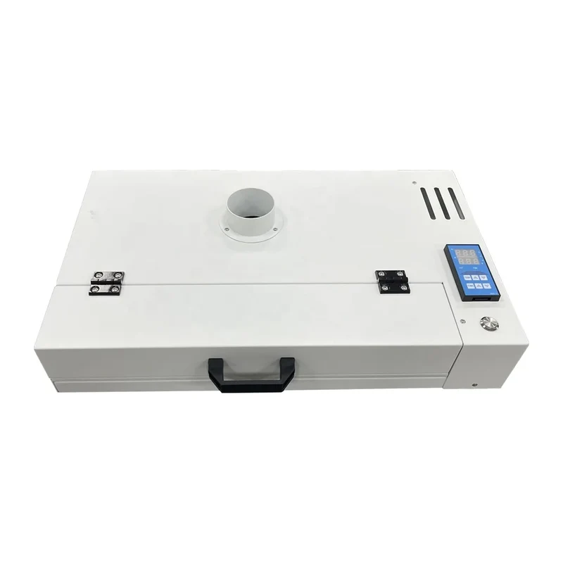 A3 Dtf Oven 30cm Dtf Oven Drying Dtf Oven with Fume Extractor Semi-automatic Adhesive Powder Baking for PET Film Sheet Dryer