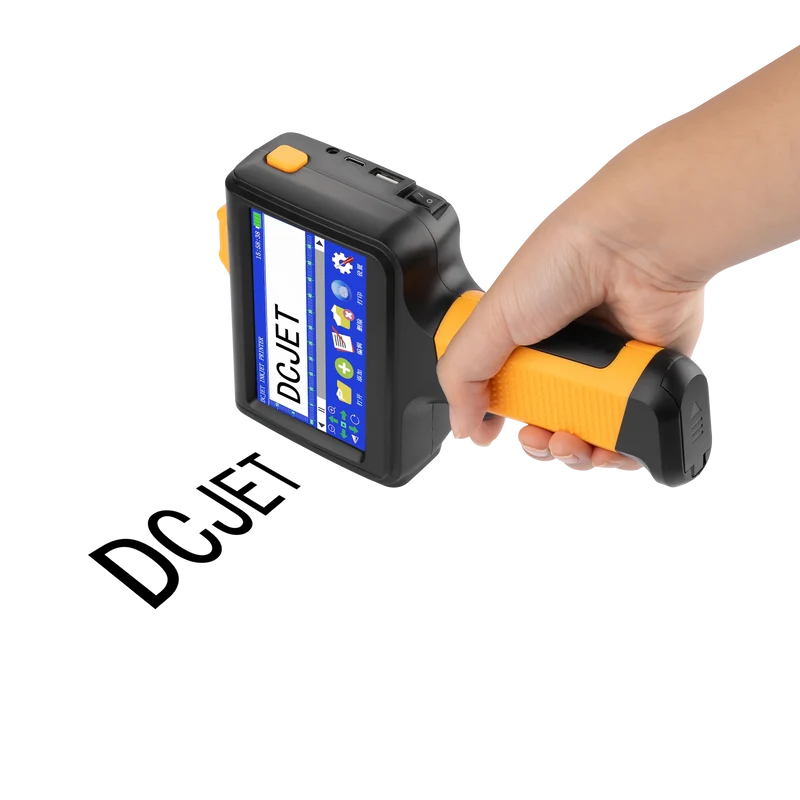 Handheld Mini Small Expiry Date Stamping Aluminum Plastic Paper Boxes Cans Inkjet Printing Machine