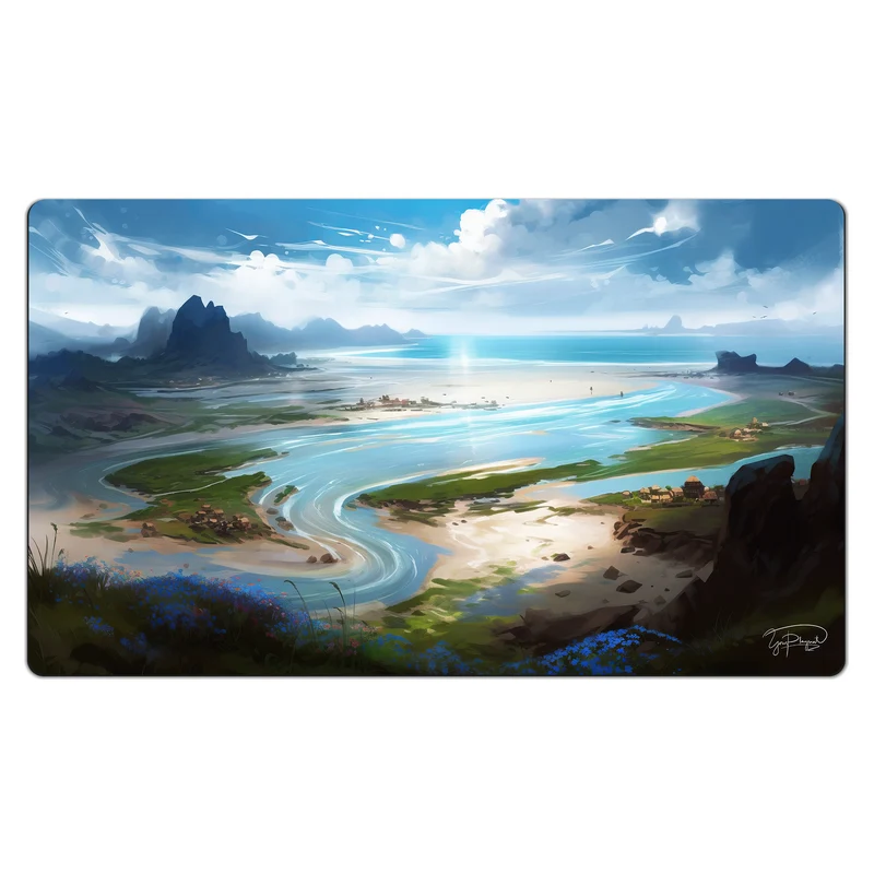 The Island of Rendered Waters Playmat