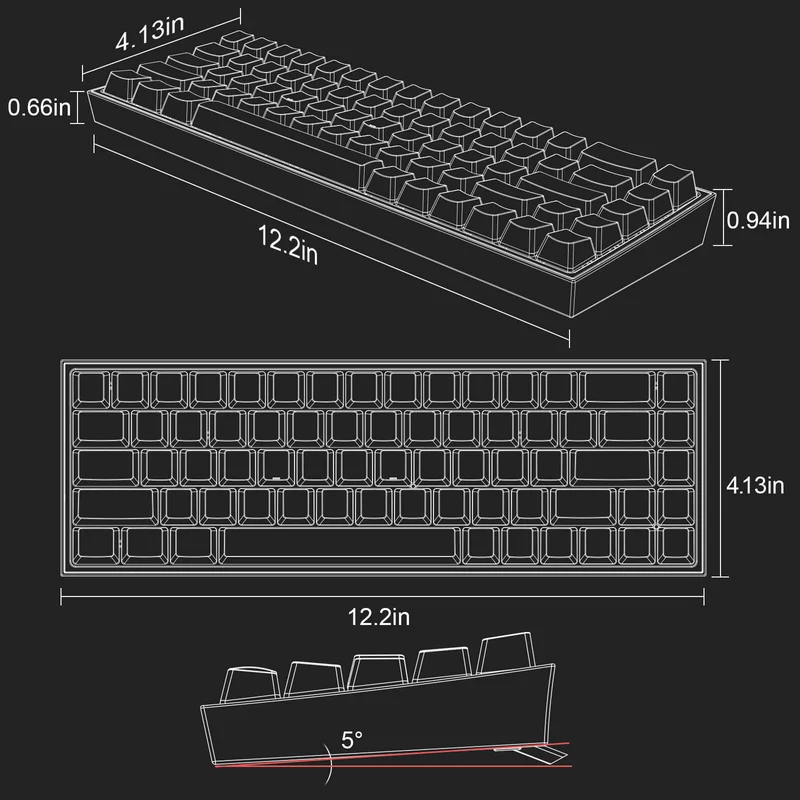 CASTOR K631 PRO 65% Wireless RGB Gaming Keyboard