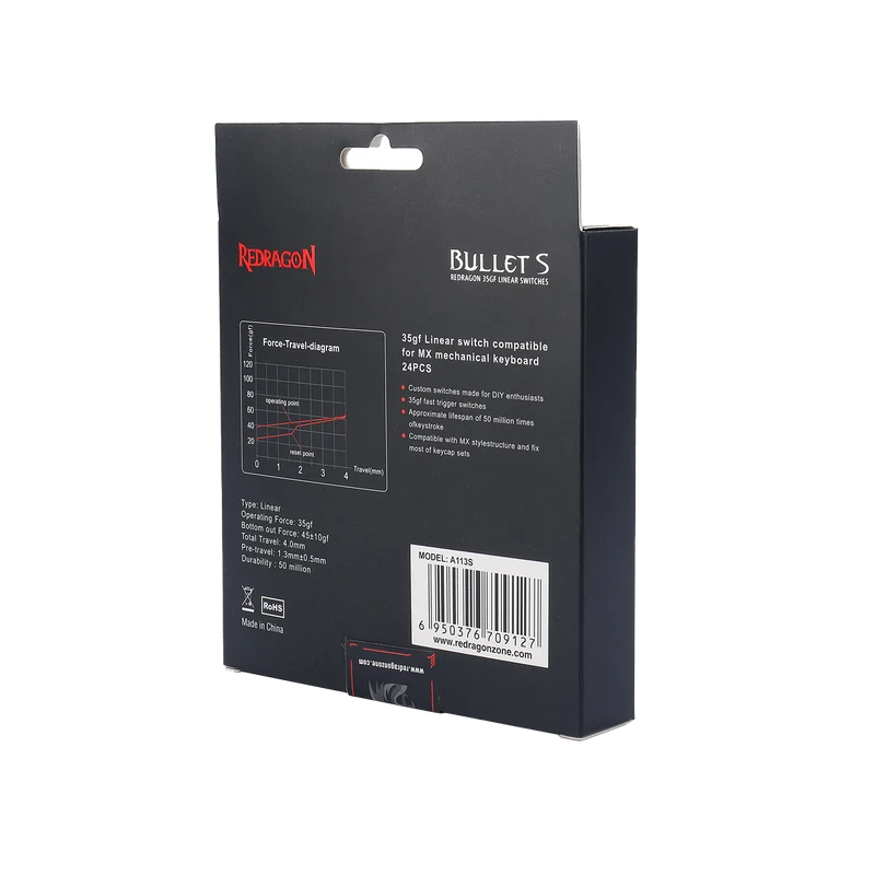 BULLET-S A113 Linear Mechanical Switch (24 pcs Switches)
