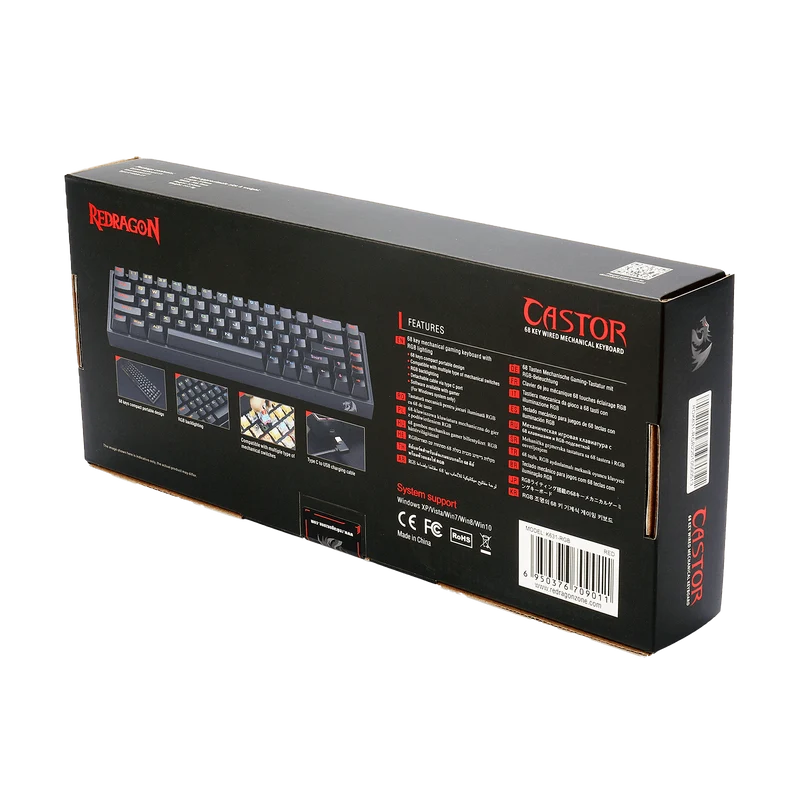 CASTOR K631 65% Wired RGB Gaming Keyboard