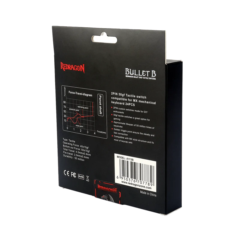 BULLET-B A113 Mechanical Switch (24 pcs Switches)