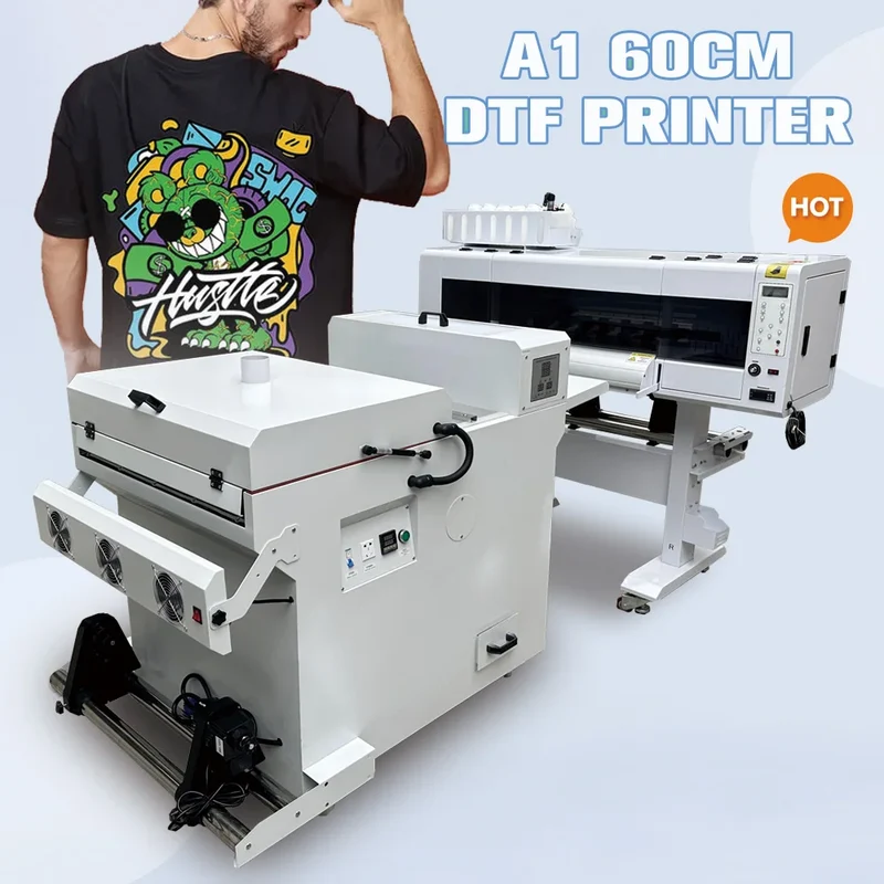 60cm Print Width DTF White Ink Printer Printing Machine I3200 I1600 Xp600 Printheads PET Film DTF Printer 60m