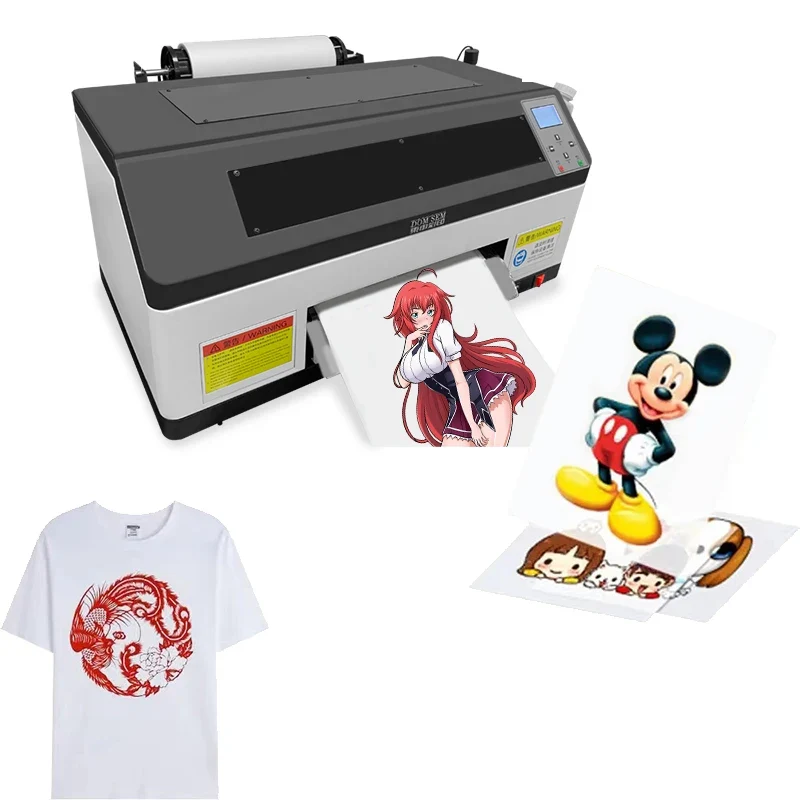 A3 Dtf Digital Printer Xp600 Printhead High Speed A3+ Dtf Pet Film Printer Machine for Small Business Textile Machinery