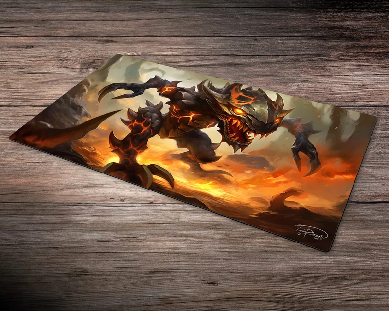 Blazing Pyromorph - MTG Spielmatte - 24 x 14 inches - MTG Geschenke - MTG Zubehör - Magie Tischmatte