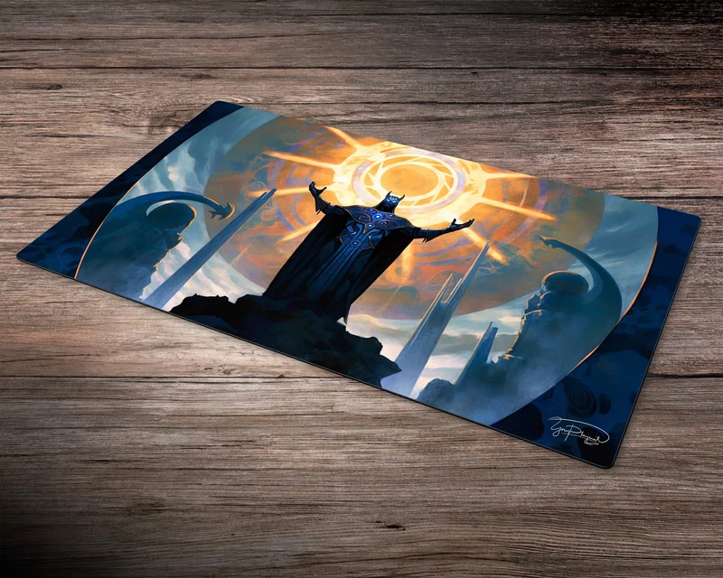 Azure Omen- MTG Spielmatte - 24 x 14 inches - MTG Geschenke - MTG Zubehör - Magie Tischmatte