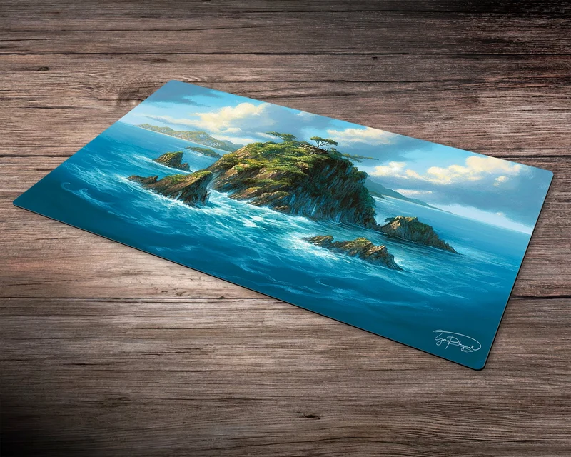 Echoes from the Enchanted Island - MTG Spielmatte - 24 x 14 inches - MTG Geschenke - MTG Zubehör - Magie Tischmatte