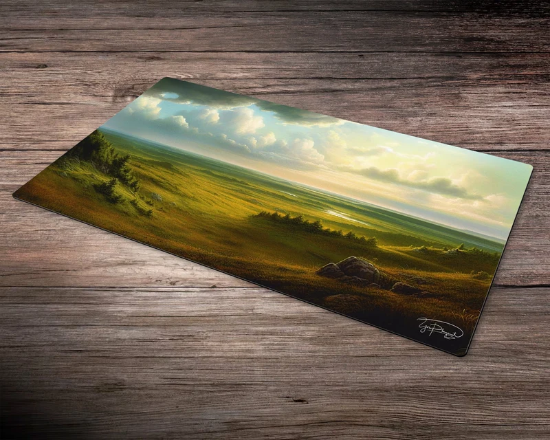 Grasslands Plains Symphony - MTG Spielmatte - 24 x 14 inches - MTG Geschenke - MTG Zubehör - Magie Tischmatte