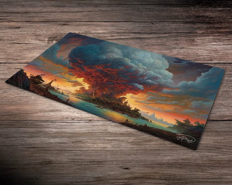 Smoky Horizons - MTG Spielmatte - 24 x 14 inches - MTG Geschenke - MTG Zubehör - Magie Tischmatte