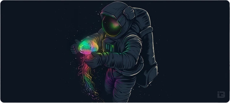 Kosmischer Jelly-Astronaut