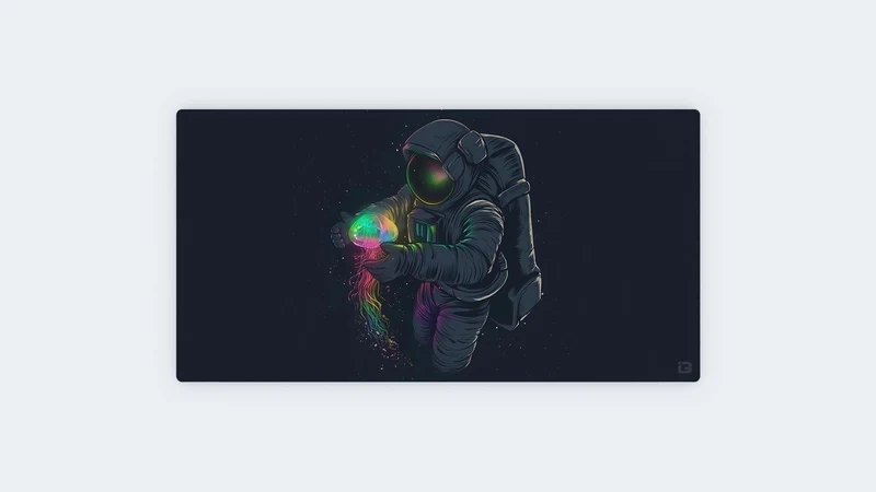 Kosmischer Jelly-Astronaut