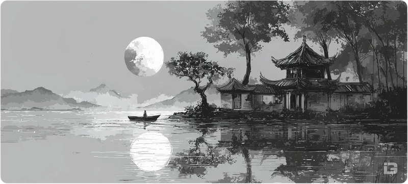Japanisches Seeufer