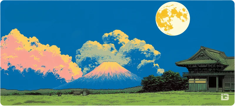 Mount Fuji Retro