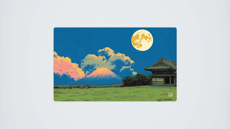 Mount Fuji Retro